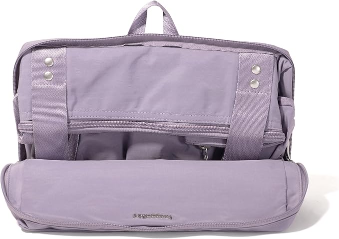 Baggallini Carryall Expandable Lightweight Travel Tote 22" Packable Folding Compact Nylon Washable Weekender w/Luggage Sleeve