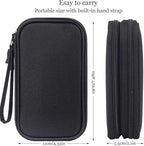 CAOODKDK Electronics Accessories Organizer Pouch Bag, Travel Universal Organizer for Cable, Charger, Phone, SD Card, Business Travel Gadget Bag
