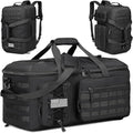 65L Gym Bags for Men, 3 in 1 Travel Duffle Bag with Shoe Compartment, Tactical Military Backpack for Overnight Weekender Gym Traveling Workout Deployment