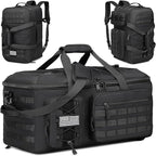 65L Gym Bags for Men, 3 in 1 Travel Duffle Bag with Shoe Compartment, Tactical Military Backpack for Overnight Weekender Gym Traveling Workout Deployment