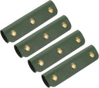 uxcell 4Pcs Handbag Handle Cover, PU Leather Luggage Handle Wraps, Luggage Grip Protector for Purse Tote Bag Suitcase, Dark Green