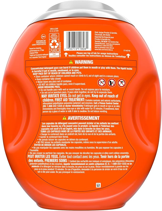 Tide Power PODs + Downy Laundry Detergent Pods, 45 Count, Soft Boosters + April Fresh