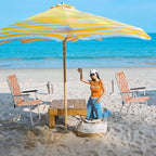 Folding Patio Lawn Webbed Chair Set of 2, Portable Outdoor Beach Chair for Adults, Camping Chair Steel Frame 300lbs Capacity for Yard, Garden Dining, Party, Picnic, 20.7" Seat Width