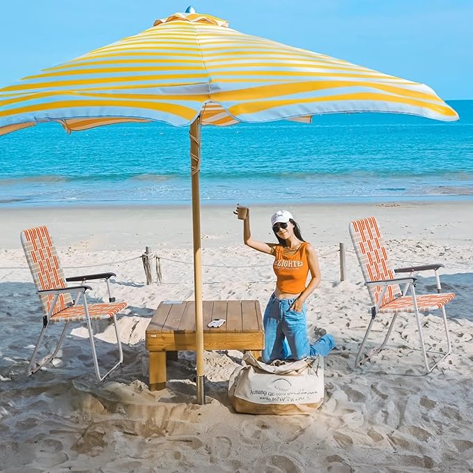Folding Patio Lawn Webbed Chair Set of 2, Portable Outdoor Beach Chair for Adults, Camping Chair Steel Frame 300lbs Capacity for Yard, Garden Dining, Party, Picnic, 20.7" Seat Width