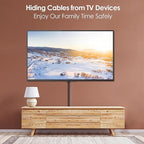 Yecaye TV Cord Hider, 125in Cord Cover, Large Cable Hider, Wire Covers for 4 Cords, Cable Raceway Wire Hider, Wire Hiders for TV on Wall, Cable Cover Cord Concealer, W1.18in H0.6in, Darkwood