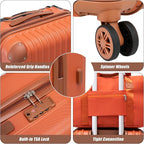 Cosbarn Luggage Sets 5 Piece Suitcases with Wheels, Suitcase Set ABS Hard Case Luggage with TSA Lock Spinner Wheels Durable Travel Luggage