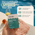 FOMIN - Antibacterial Paper Soap Sheets Tin for Traveling - 3 Pack Tea Tree - Portable Travel Hand Soap Sheet, Dissolvable Mini Camping Hand Soap for Hand Washing