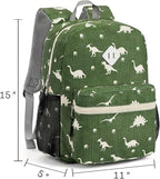 STEAMEDBUN Corduroy Kids Backpack for Boys Girls 3-8, Boys Backpack for Elementary Kindergarten - Dinosaur