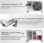 𝐔𝐩𝐠𝐫𝐚𝐝𝐞 WF-9875-AD 75 Amp RV Power Converter Charger, Replace for RV Camper WF-9800 Series, WF-9875, WF-9875-AD, for Lead-Acid/Lithium Battery Three-Stage Charge Rv Converter 75 Amp