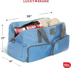 Lucky Travel Duffel Bags 115L, Gym Bag, Travel Bag & Large Duffle Bag for Men, Foldable Overnight Weekender Bags for Women & Men with Adjustable Shoulder Strap,