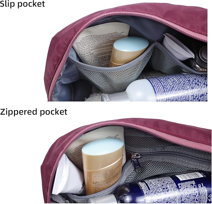 Travel Toiletry Bag 5L, Compact Travel Organizer with Waterproof TPU Wet/Dry Compartment