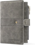 RFID Blocking Leather Passport Wallet Cover Case with Pen and Card Slots Travel Wallet for Women/Men Travel Must Haves Accessories