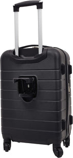 Wrangler Smart Spinner Hardside Luggage, 2 Piece Set, Black