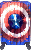 Fast Forward Kids Licensed Hard-Side 21" Spinner Luggage Lightweight Carry-on Suitcase Captain America