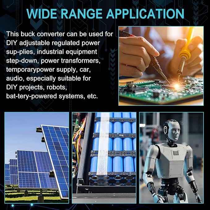 EBOOT 3 Pack MP1584EN DC-DC Buck Converter Adjustable Power Module 24V to 12V 9V 5V 3V