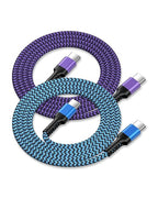 2pack-10ft USB Type C to USB-C Charger Cable, Apple USBC to USB-C Fast Charging Cord for Samsung Galaxy S26 S25 Google Pixel 10 9 Pro XL, iPhone 17e 17 Pro Max 17Pro Air 16e 15, Android USB-C Wire