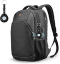 Swissdigital Design Adult Laptop Backpack, College Laptops Backpack with USB Charging Port for Men Fits 16 Inch Notebook with Finder Keychain, Bluetooth Tracker, Item Locator for Keys,SD16709508F-01
