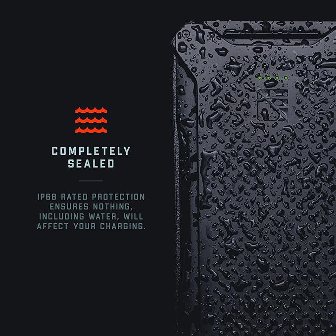 Dark Energy Poseidon Pro Indestructible Portable Charger | 10,000 mAh High Capacity | Fast Charging USB-C and USB-A Ports, Ultra-Durable Armor Flex, IP68 Waterproof, Made for Adventures Off The Grid