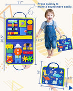 Exorany Busy Board Montessori Toys for Toddler Boys & Girls Birthday Gifts, Sensory Toys for Toddlers, Educational Travel Preschool Toddler Activities Learning Fine Motor Skills