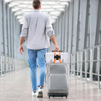 Chelmon Luggage Straps, Ajustable Elastic Bungee Belt for Suitcases, Add Extra Bag Easy and Securely for Travel (Orange)