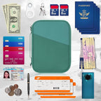 Family Passport Holder for Travel with RFID Blocking, Traveling Essentials Organizer Pouch Bag, Light Passport Wallet for Travel Must Haves Accessories for Women Men