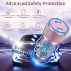 [Apple MFi Certified] iPhone 17 Car Charger, Linocell 90W Dual USB C Power Cigarette Lighter Car Carplay Charger with 2Pack Type C Braided Cable for iPhone 17/17 Pro Max/16 Pro/15/Galaxy S26/S25/Pixel