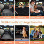 Back Seat Extender for Dogs,Dog Car Seat Cover for Back Seat with Hard Bottom Holds 500 lbs,Car Seat Protector,Waterproof Extender for Dogs,Dog HammockPet Bed for Full-Size Cars,SUVs, Small Trucks