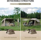 Naturehike Village Instant Tent, Camping Tent with Full Rainfly, Waterproof Large Cabin Tents for Car Camping