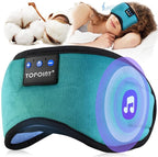 TOPOINT Sleep Mask with Headphones Bluetooth 5.4 Wireless, Sleep Headphone with Microphone Built-in HD Speakers Music, Eye Mask for Sleeping Travel Meditation for Men Women Girl Cool Gadgets