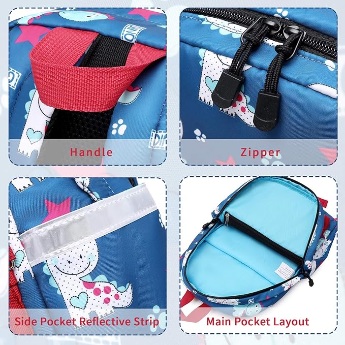 mygreen Toddler Backpack, Kids Backpack for Boys and Girls with Chest Strap | with Chest Strap