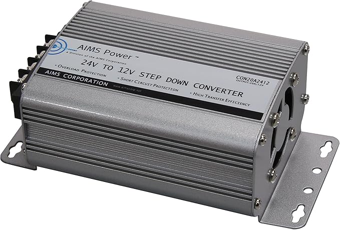 AIMS Power CON20A2412 20 Amp 24V-12V DC Converter