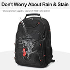 Boavan Laptop Backpack for men, 15.6 inch Laptop Bag with USB Port, Waterproof Travel Work Backpack Purse, Anti-Theft Teacher Nurse Doctor Casual Bookbags Office Business backpack，Black