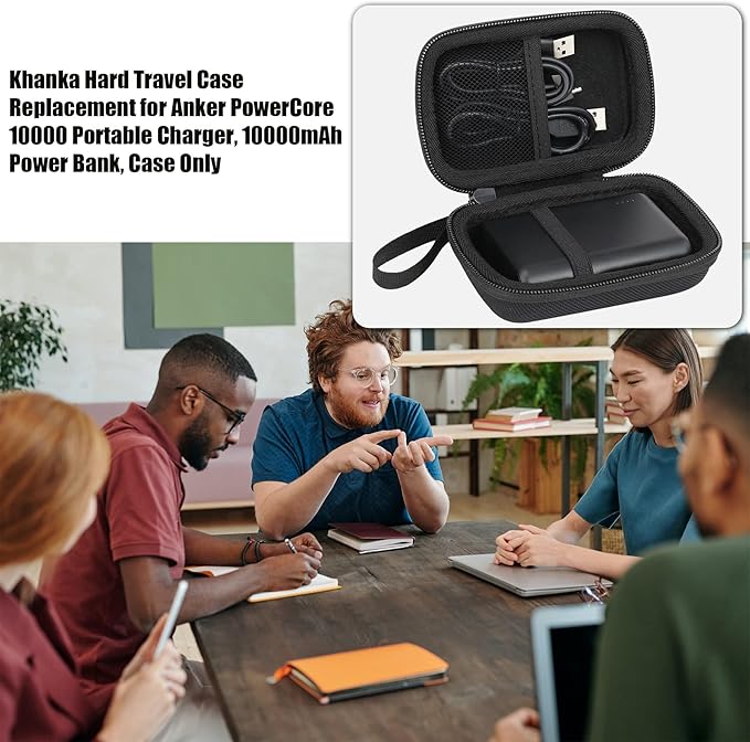 Khanka Hard Travel Case Replacement for Anker PowerCore Speed 10000 10000mAh / PowerCore II 10000 QC Charge 3.0 Portable External Charger Battery Power Bank