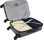 Wrangler Smart Spinner Hardside Luggage, 22-Inch Carry-On, Quiet Shade