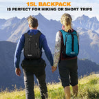 Seektop 15L Small Hiking Backpack for Women Men, Lightweight Hiking Packable Daypack with Phone Pocket for Travel Camping (Teal Blue, 15L)