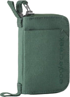Eagle Creek Stash RFID Wallet – Slim Travel Wallet with RFID Blocking – Secure Passport, Cards & Cash – Lightweight, Water-Resistant Nylon – Zipper Closure – Unisex Design - Grass Green