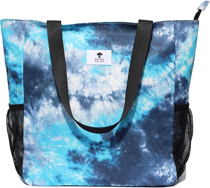 Original Floral Water Resistant Large Tote Bag Shoulder Bag for Gym Beach Travel Daily Bags Upgraded