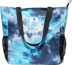 Original Floral Water Resistant Large Tote Bag Shoulder Bag for Gym Beach Travel Daily Bags Upgraded