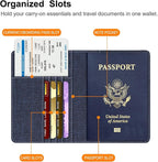 FINTIE Passport Holder, Slim Travel Wallet RFID Blocking Card Case Cover Passport Cover Protector Essentials with Credit Card Slots for Women/Men | Slim, RFID Blocking, Card Case Cover, Essentials, Credit Card Slots