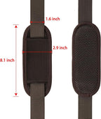 Taygeer Replacement Bag Strap, Universal Adjustable Shoulder Strap Belt with Hook Breathable Non-Slip Pad, Fit Luggage Canvas Tool Satchel Makeup Handbag Duffle Bag Briefcase, Brown