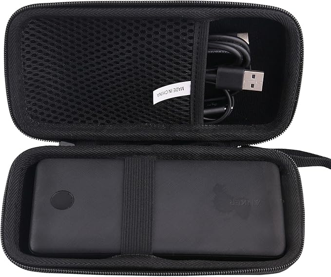 Hard EVA Carrying Case Compatible with Anker Portable Charger, 20,000mAh USB-C Power Bank/10,000 mAh Battery Pack with PowerIQ Charging (PowerCore Essential 20K PD) Charger storage box