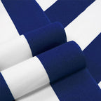 HENBAY Large Oversized Beach Towel - 35 x 70 Inch Microfiber Pool Towel, Navy Striped Quick Dry Cabana Swim Towel