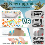 Iioscre Beach Bag for Women, Causal Hobo Pool Bags with Zipper Inner Pocket, Foldable Swim Tote Bag for Vacation Essentials