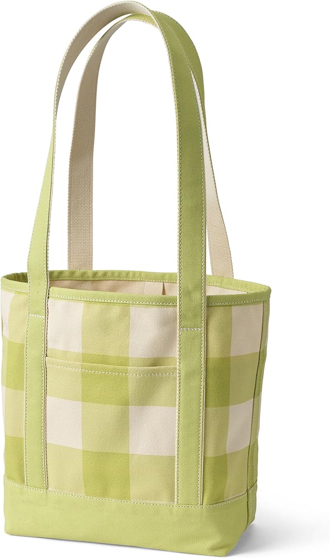 Lands' End Open Top Canvas Tote Bag