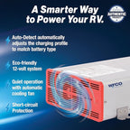 WFCO WF-68100A-AD WF-6800 Series Deck-Mount Converter Charger - 100 Amp , Gray