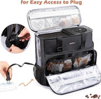 BAGSPRITE Travel Coffee Maker Carrying Case for Keurig K-Mini Plus & K-Slim – Portable Single Serve Coffee Machine Storage Bag with Accessories Space, Coffe e Maker Travel Bag