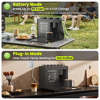 CANDY Portable Espresso Machine with Strap, 3 in 1 Coffee Maker, One-Touch Operation, Rechargeable Cold Brew Up to 60 Cups, for Ground, Ideal for Camping, RV & Outdoor, Home, Heating in Plug-in Mode