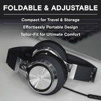 ARTIX CL750 Wired Headphones with Mic — Noise Isolating On-Ear Headphones for Computer and Laptop Wired, Plug in Corded Headphone with Wire (Foldable, Aux Jack 3.5mm)