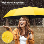 Seniny Windproof Travel Umbrella, Automatic Umbrellas for Rain, Portable & Compact Umbrellas for Backpack, Strong UV for Protection, Folding Small Sun Umbrella for Car, Walking