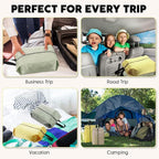 6 Pcs Travel Shoe Bags with Zipper Nylon Portable Waterproof Suitcase Shoe Organizer Packing for Golf(L,Yellow)